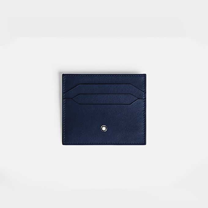 montblanc meisterstück leather 6 card slots holder #221664